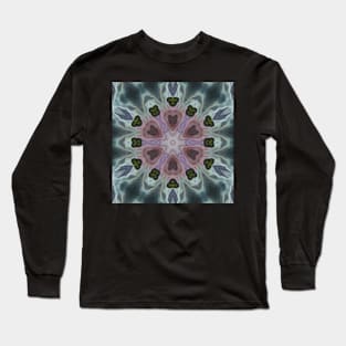 Abstract Sci-fi bio-tech Kaleidoscope pattern (Seamless) 22 Long Sleeve T-Shirt